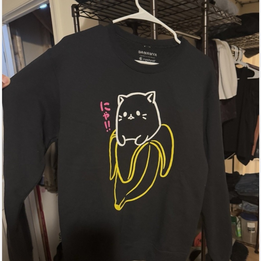Black Cat and Banana Sweater